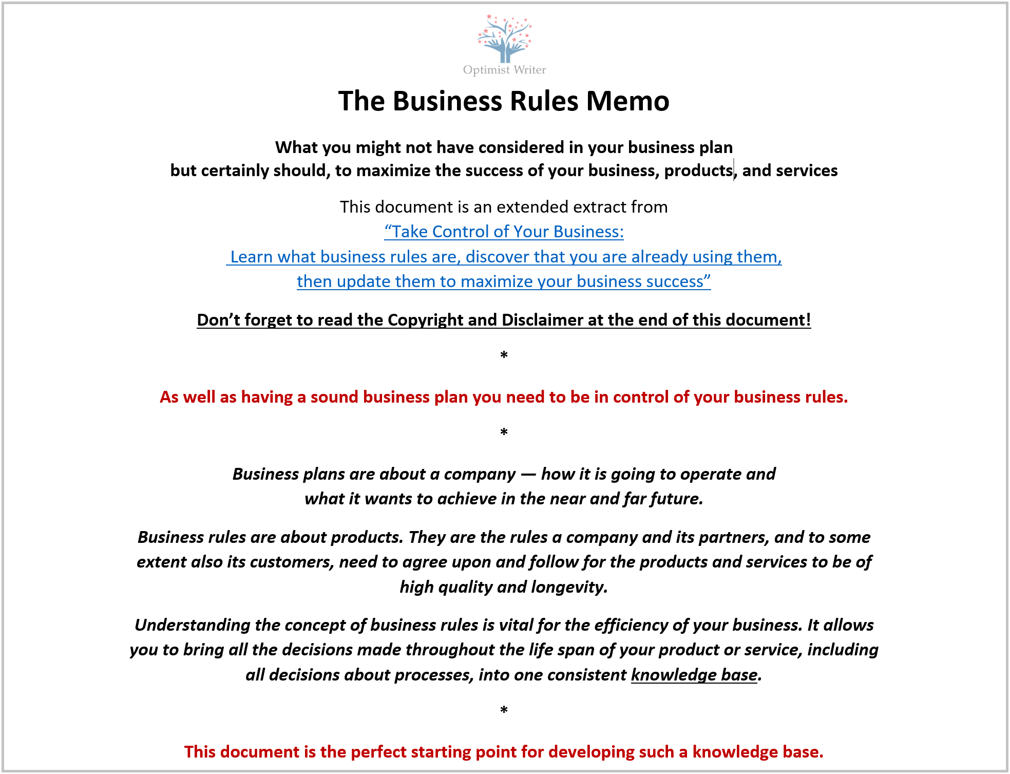 business rules memo a new tool a template to help you get a rules template